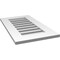Ekena Millwork Vertical Surface Mount PVC Gable Vent: Functional, w/ 3-1/2"W x 1"P Standard Frame, 16"W x 28"H GVPVE16X2801SF - alternate 2
